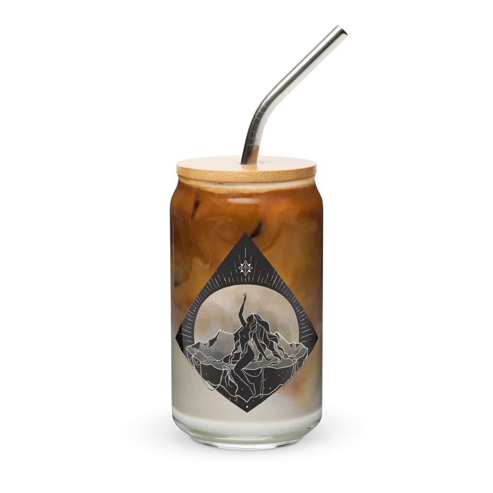 𝖌𝖆𝖎𝖆 geometric glass tumbler product image (2)