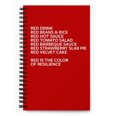 ”Red is the Color of Resilience” Notebook product image (1)