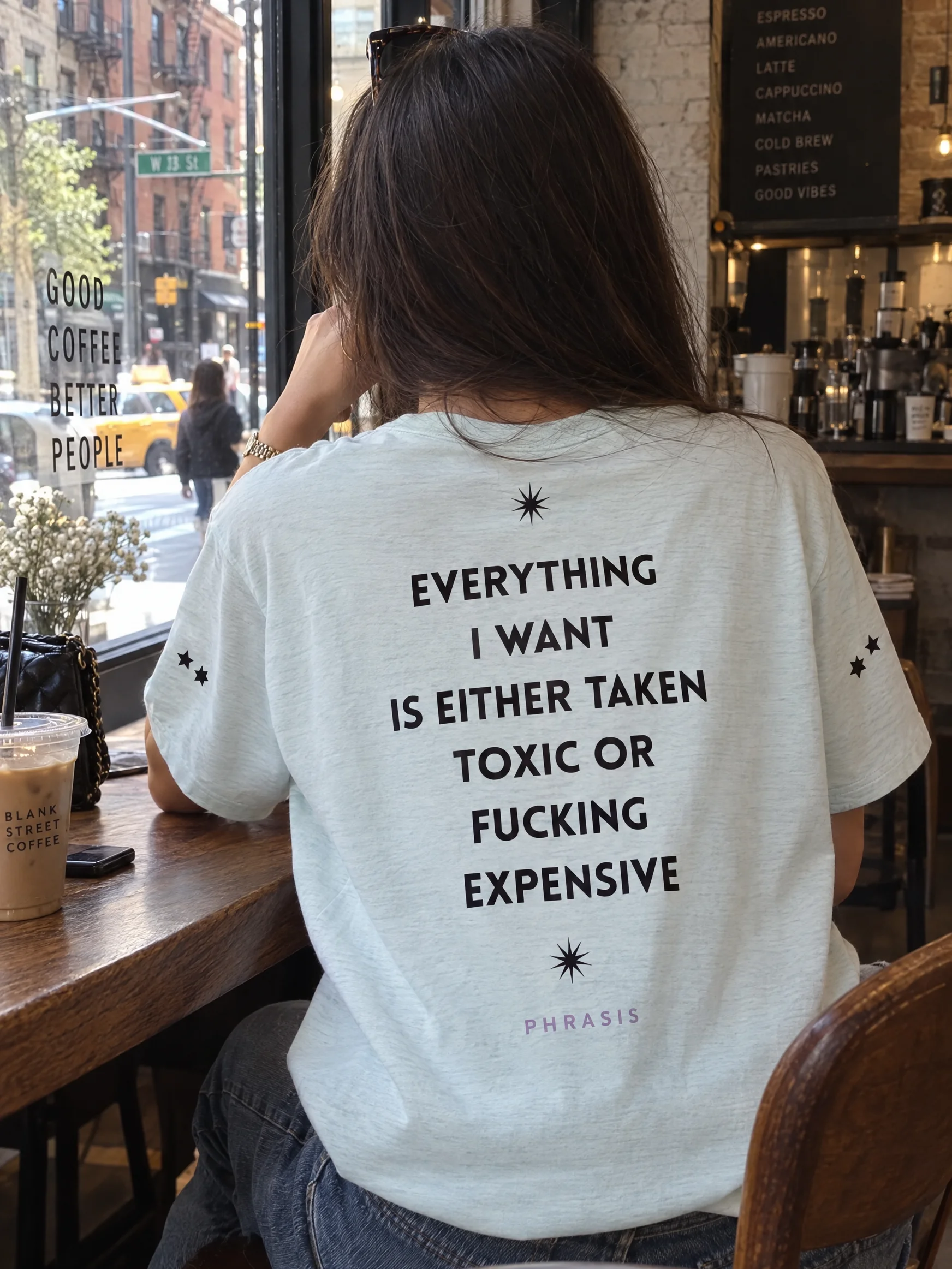 Everything I Want Tee - Ice Blue — Heather Ice Blue, photo 3