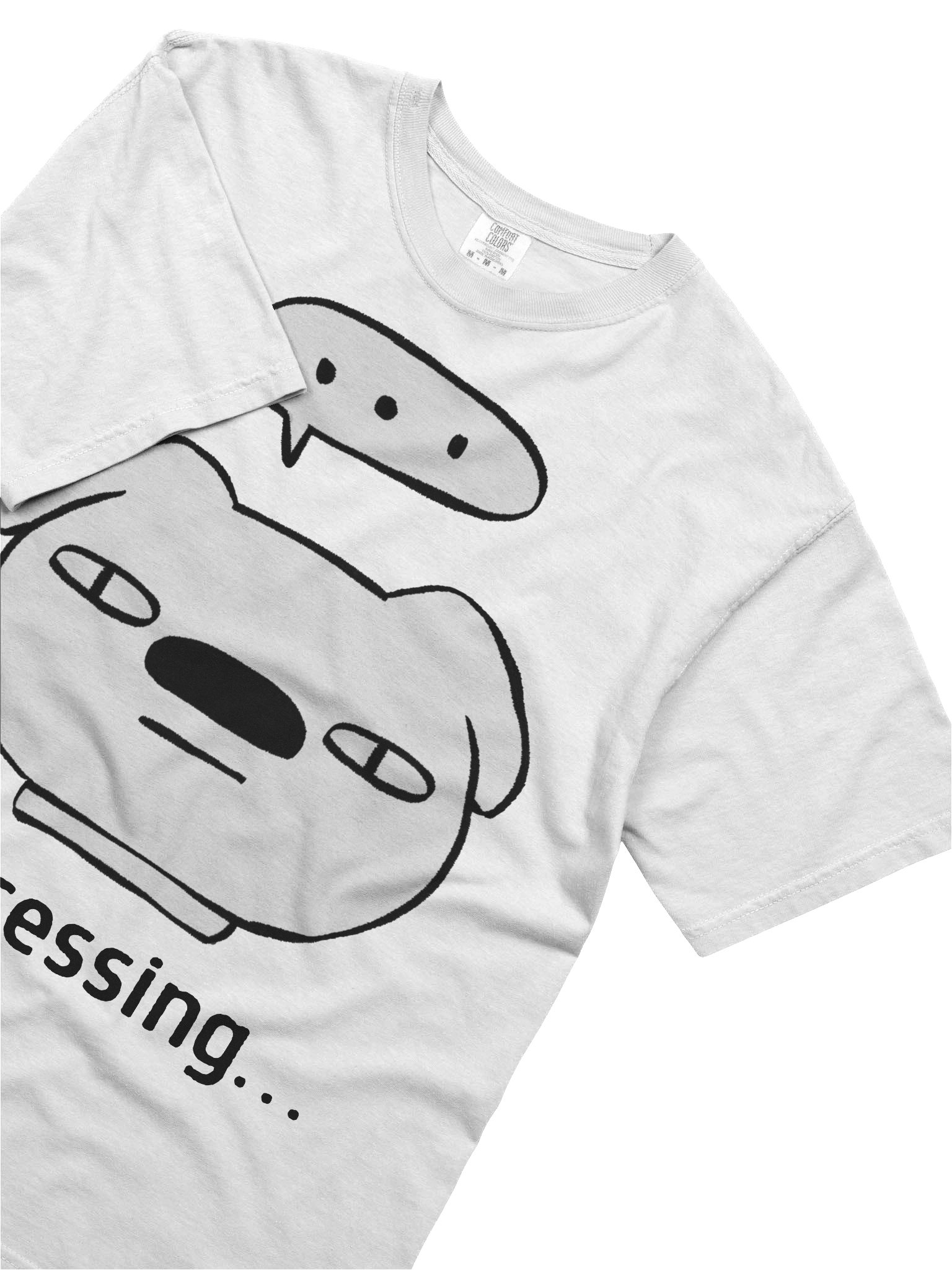 Processing… Shirt – Funny Socially Awkward Meme Graphic Tee, Introvert Humor T-Shirt, Minimal Unisex Aesthetic Top product image (5)