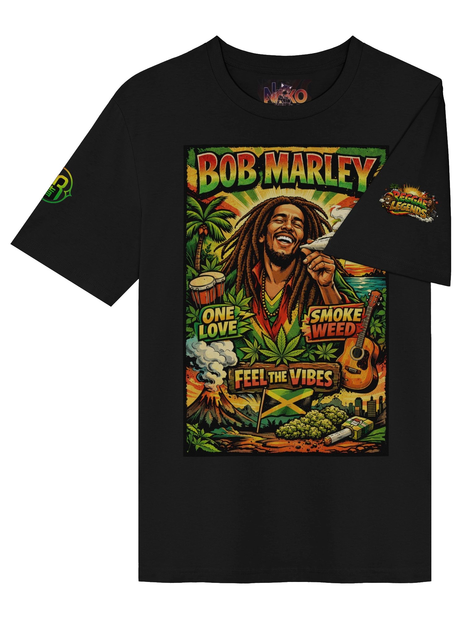 Bob Marley — Roots, Freedom & Reggae Legacy Graphic T-Shirt product image (4)