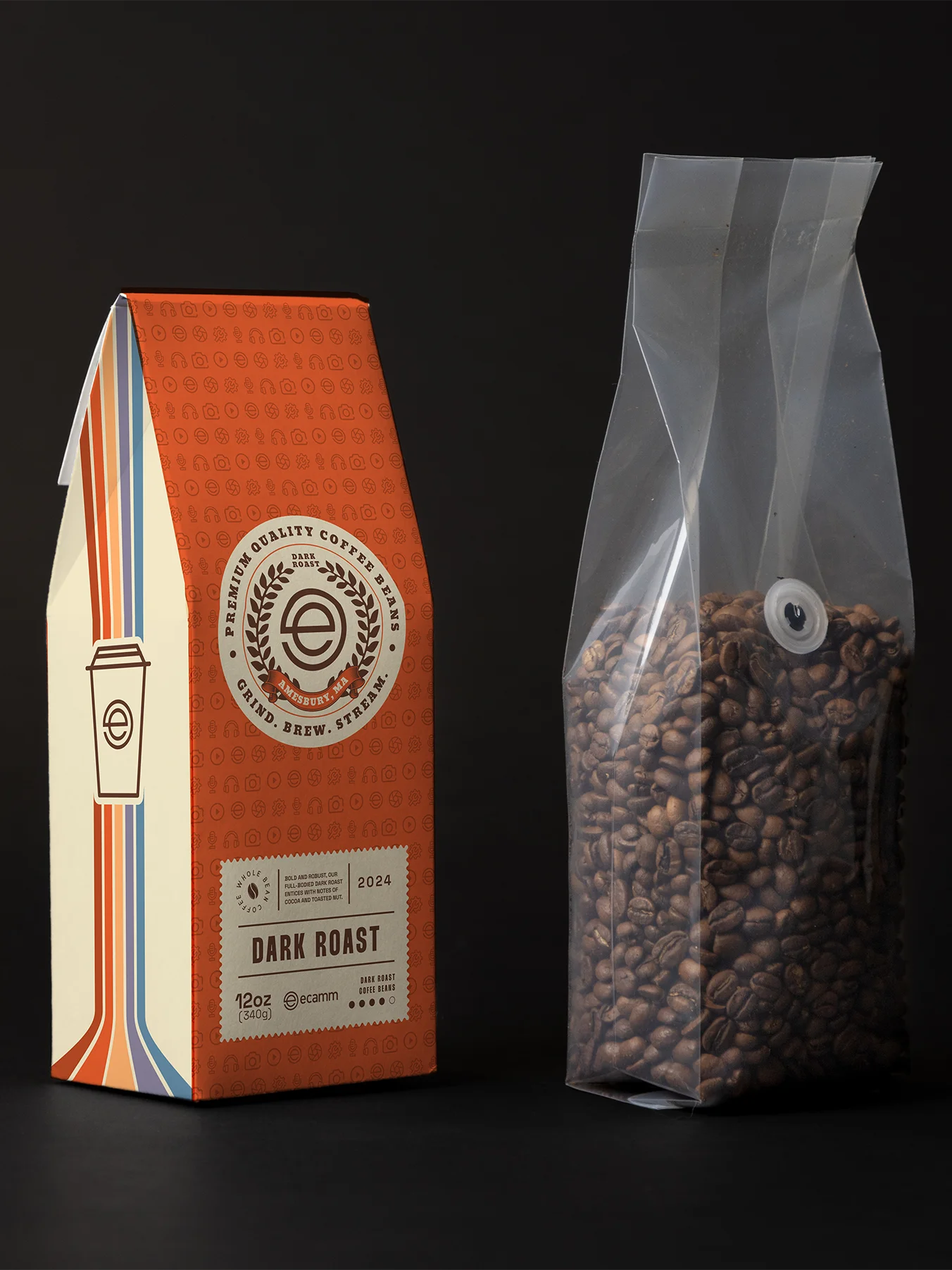 Ecamm Fam Dark Roast Coffee - Whole Beans product image (1)