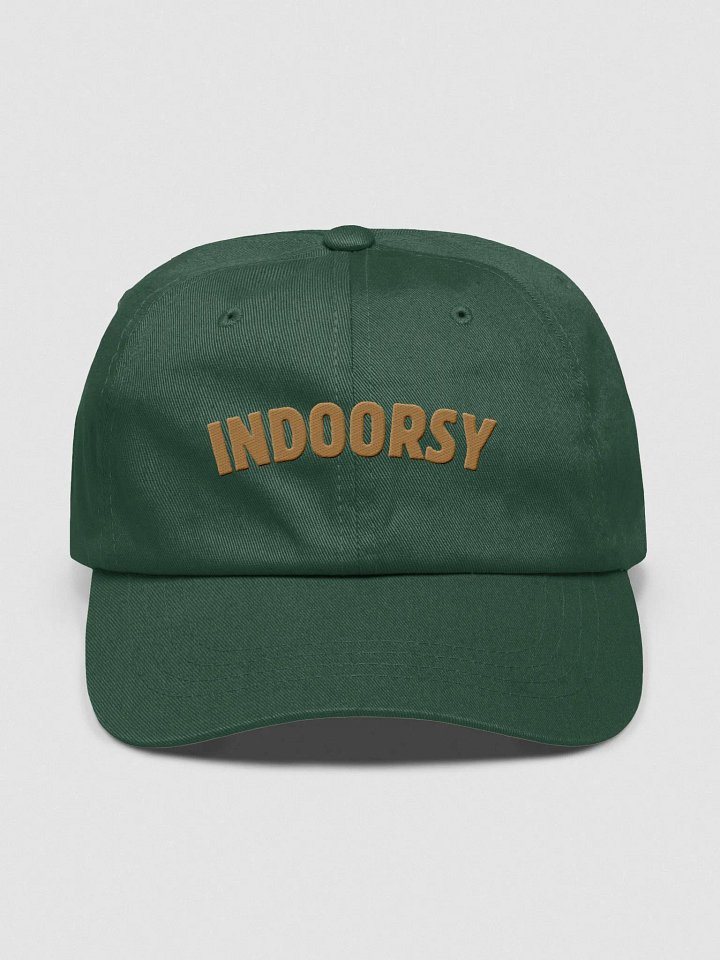 Indoorsy Embroidered Hat (Tan Text) product image (1)