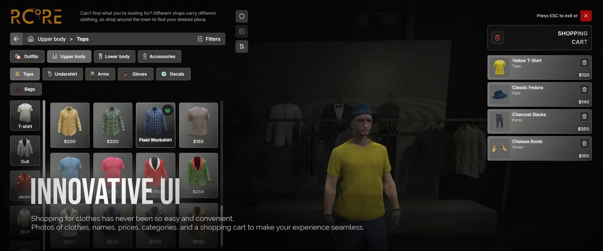 Clothing & Appearance / Filters & Char Creator [ QB / ESX / QBOX ] product image (1)