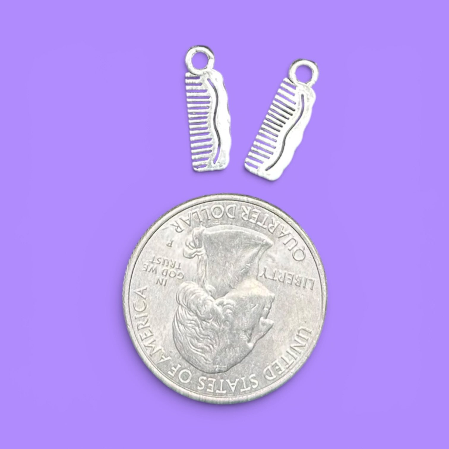 Comb Silver Whinny Winners Braid and Bridle Charms for Horses | Little Shop of Ponies product image (2)