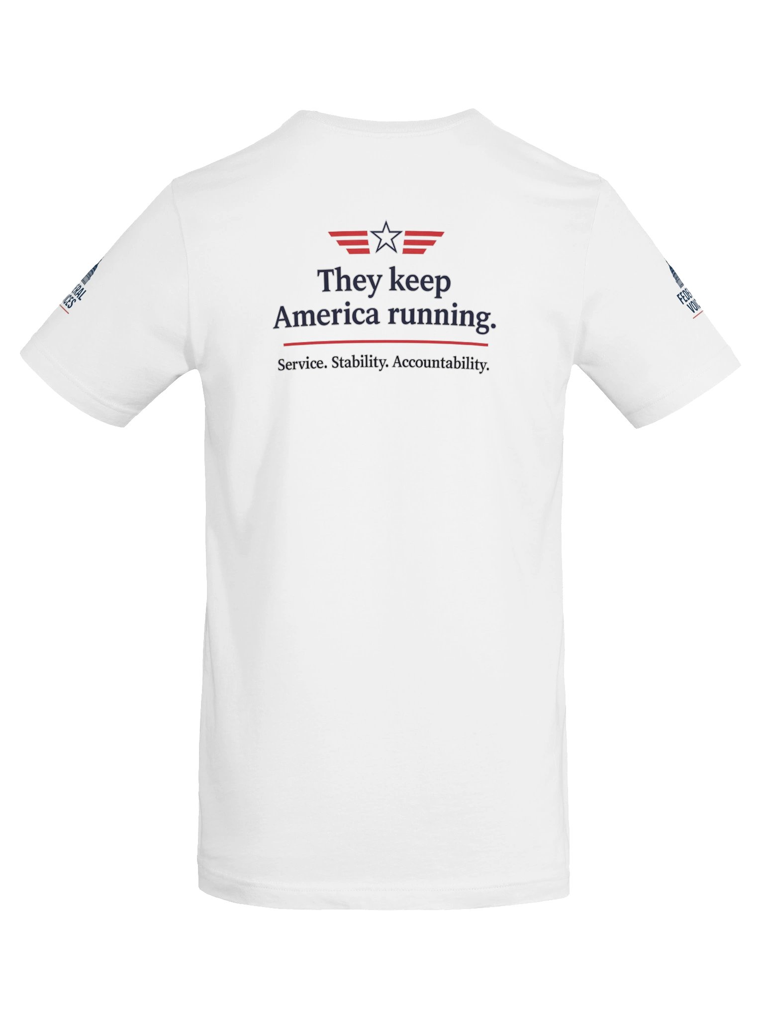 I Support Federal Workers White Tee product image (6)