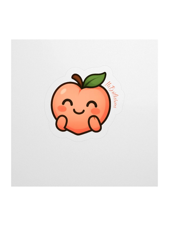 Happy Peach kiss Cut Stickers product image (1)