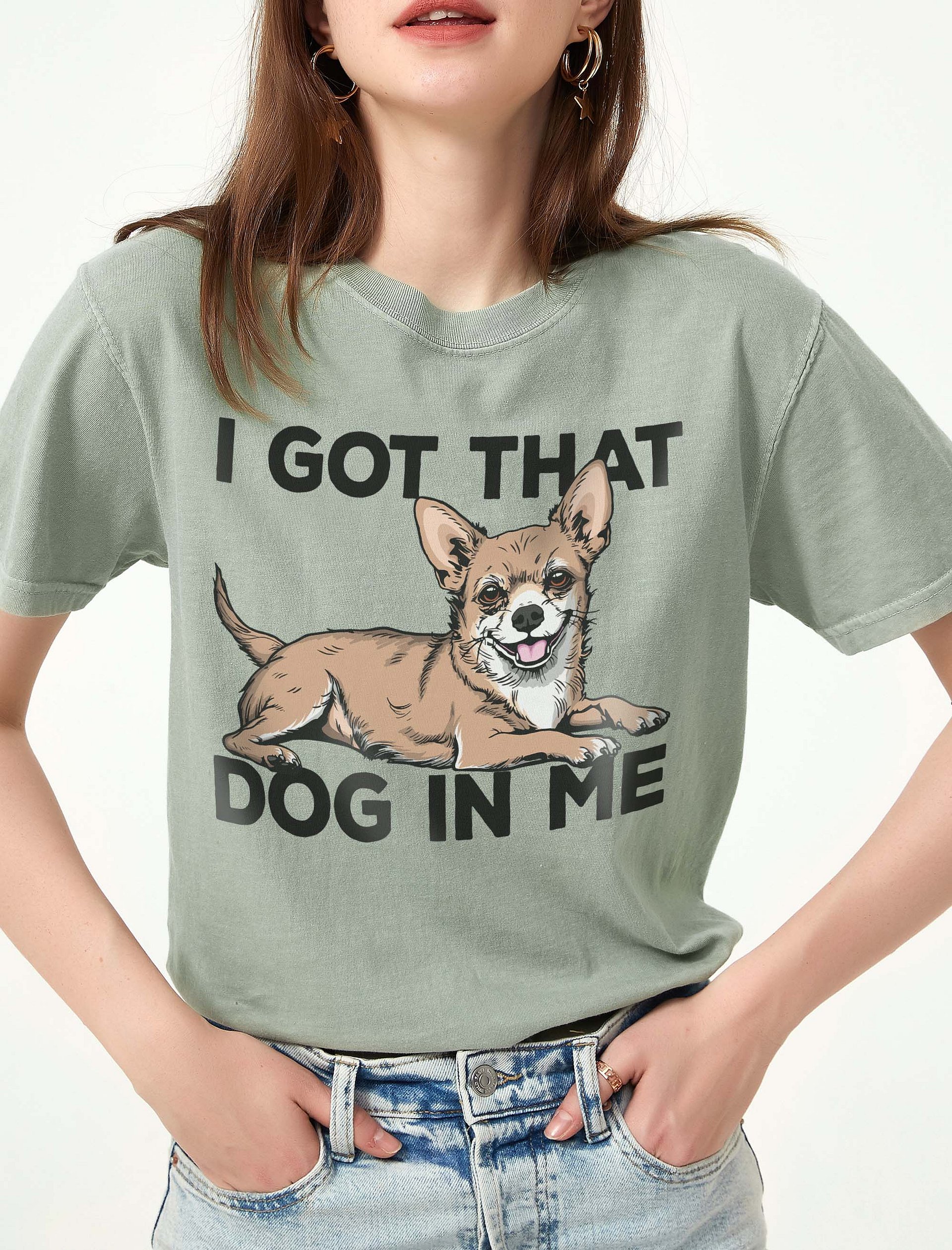 I Got That Dog in Me T-Shirt of a Chihuahua | Funny T-Shirt for Chihuahua Paw-rents product image (2)