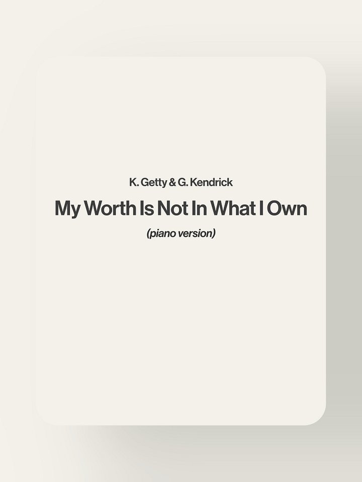 My Worth Is Not In What I Own product image (1)