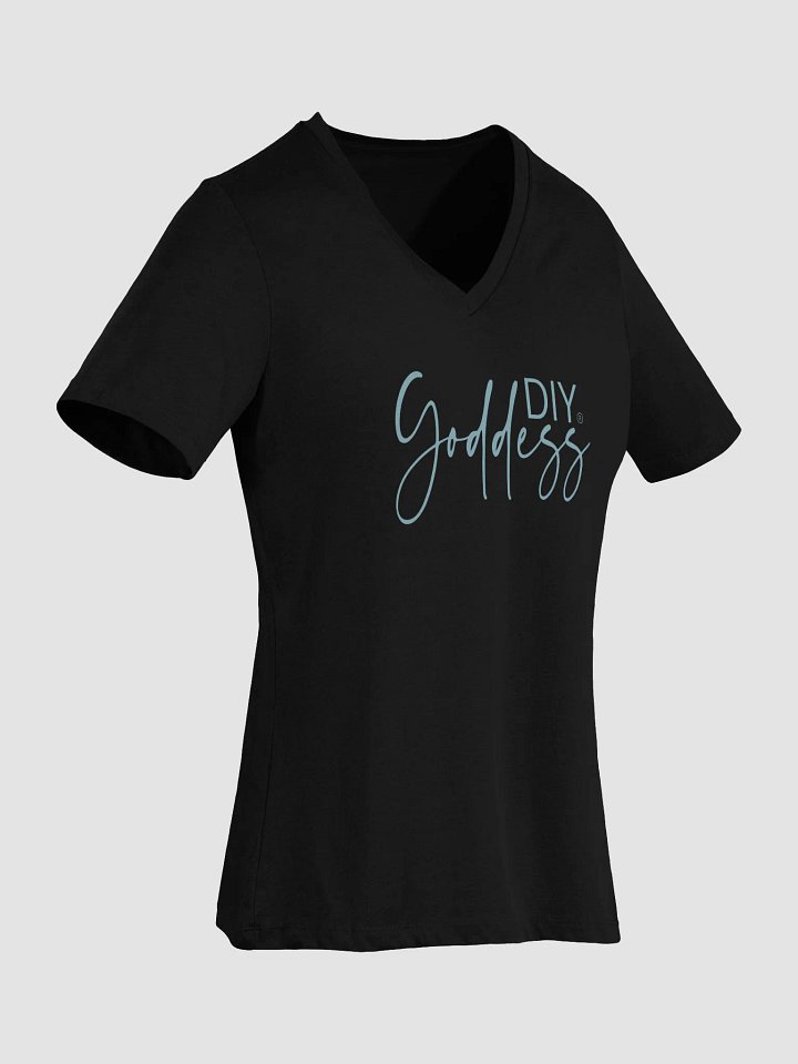 DIY Goddess Black V-Neck T-Shirt product image (2)