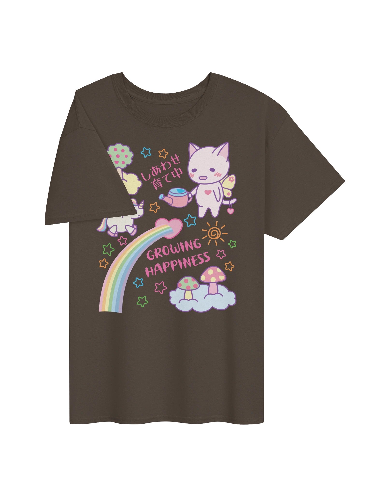Happy Butterfly Cat - Unisex Adult Heavyweight T-shirt product image (2)