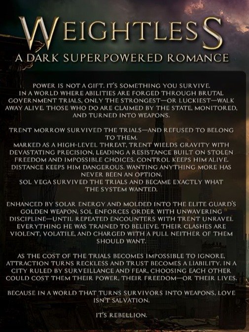 *Signed Copy* Weightless: A Dark Superpowered MM Romance product image (3)