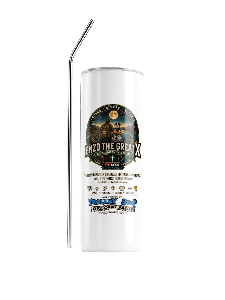 Enzo The Great X — Roads • Rivers • Recovery Tumbler product image (1)