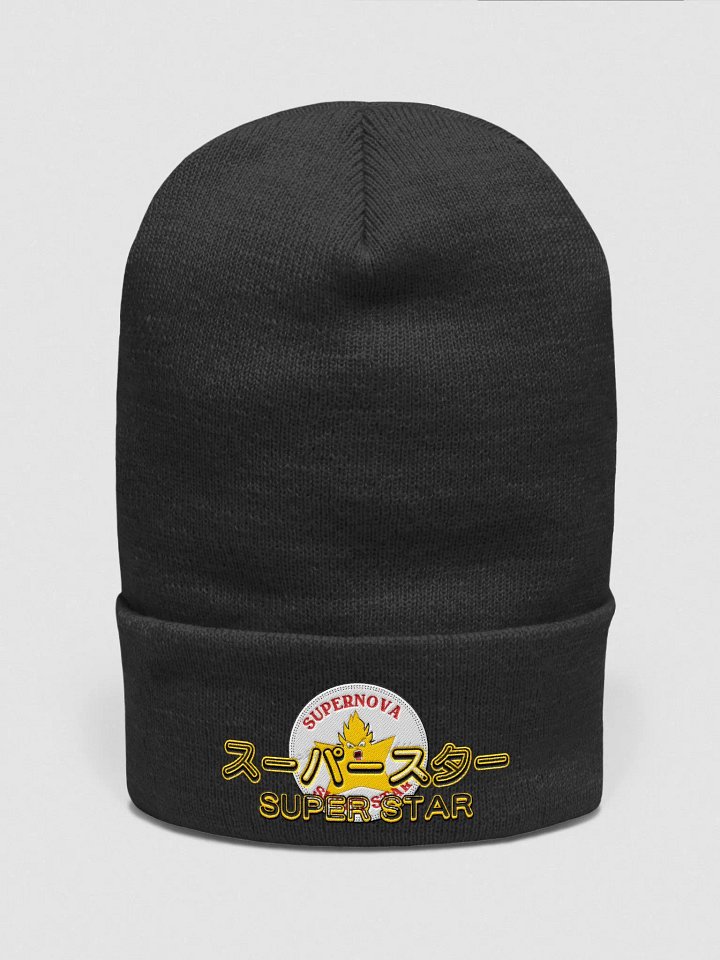 Supernova Super Star Yupoong Cuffed Beanie Black product image (1)