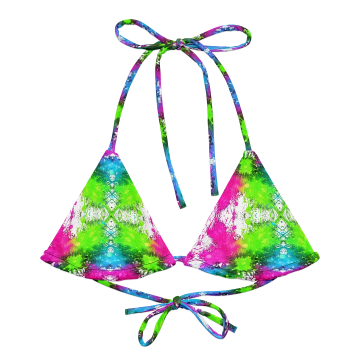 Neon Chaos Bikini Top product image (1)