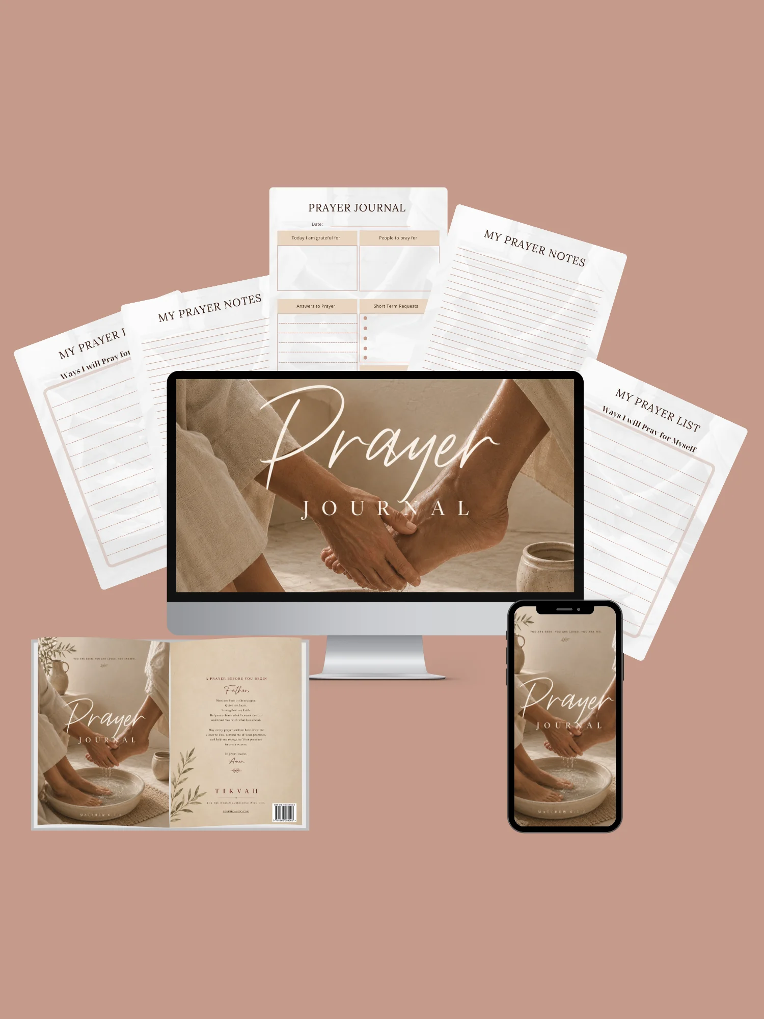 TIKVAH Prayer Journal Printable Christian Prayer Journal PDF product image (2)