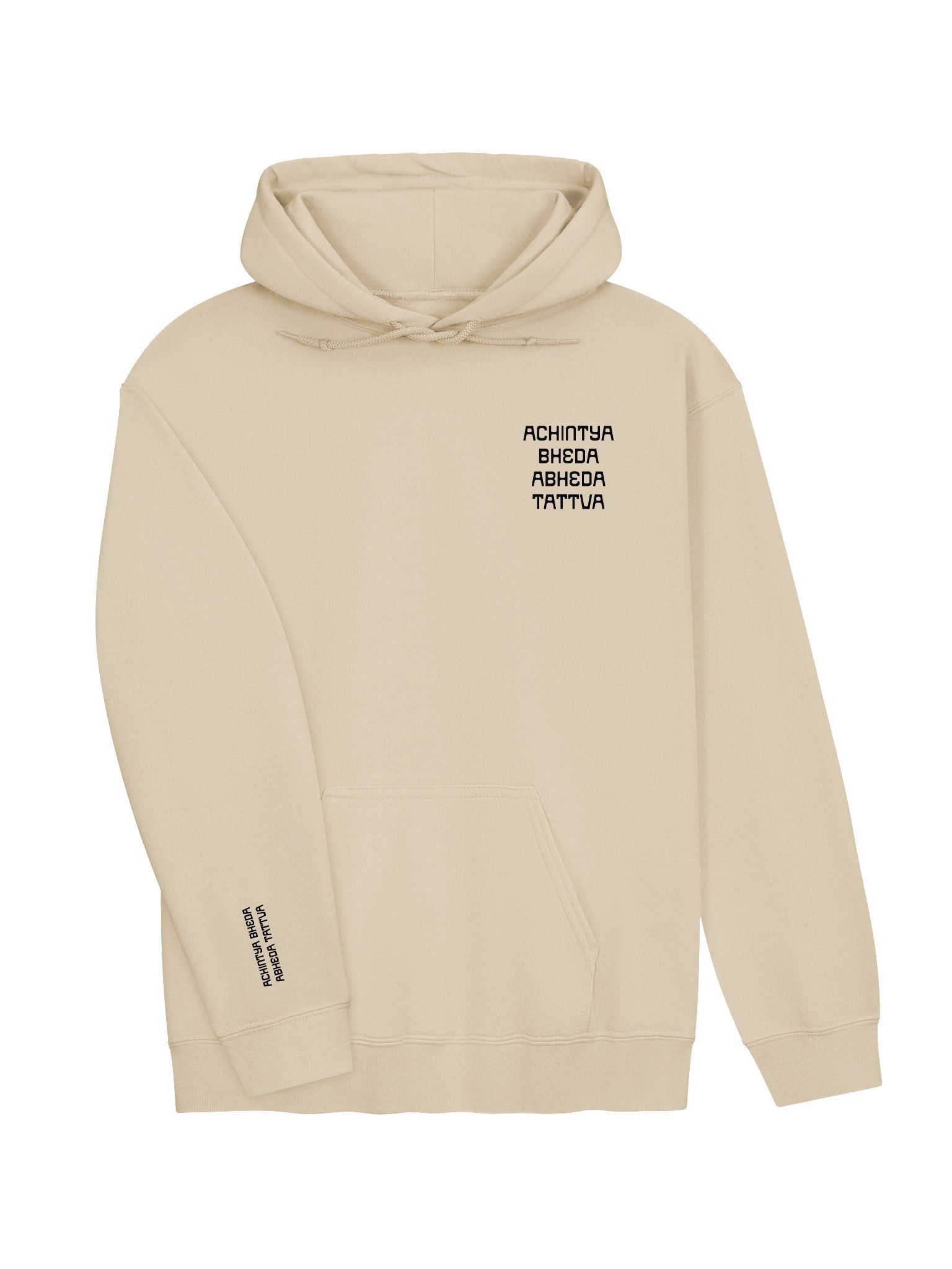 achintya bheda abheda tattva hoodie - black embroidery product image (3)
