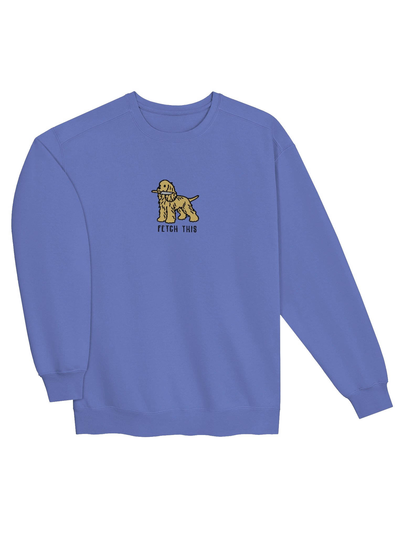 Fetch This Funny Chibi-Style Embroidered Premium Sweatshirt for American Cocker Spaniel(Tan) Owners product image (11)