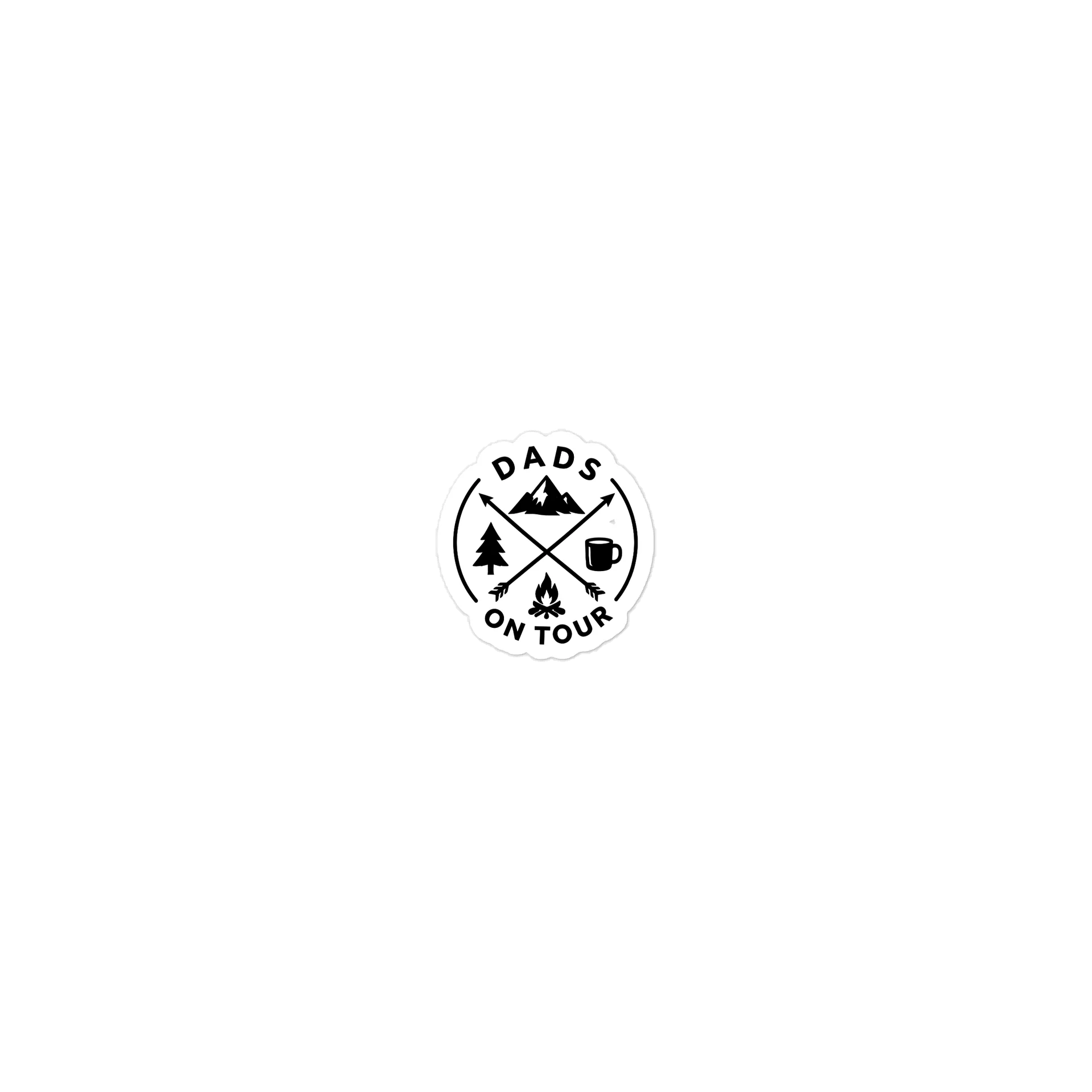 Dads on tour logo sticker product image (1)