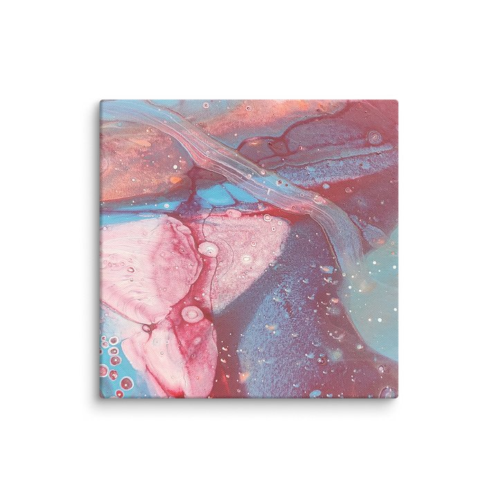 "Pink Space" Abstract Art Pour Canvas Print product image (2)