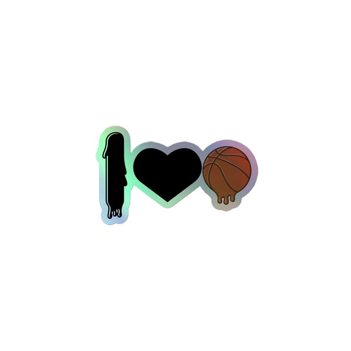 I love Basketball sticker product image (1)