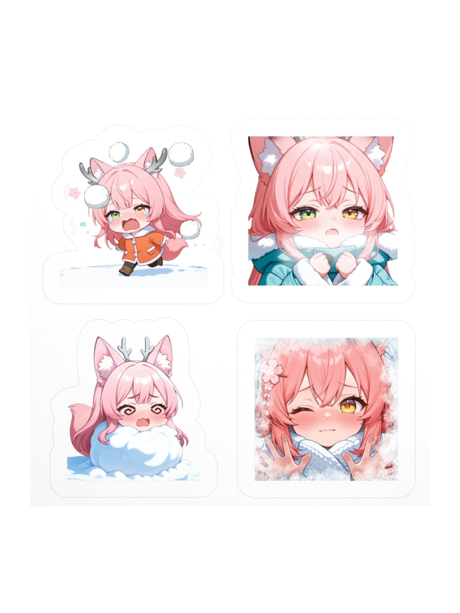 Snowed In Fox Sticker Pack product image (1)