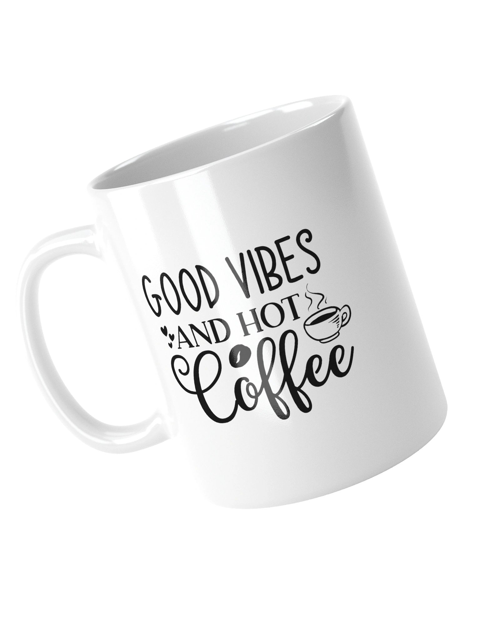 Good Vibes and Hot Coffee Funny Mug - Cute Positive Coffee Lover Ceramic Cup Gift product image (10)