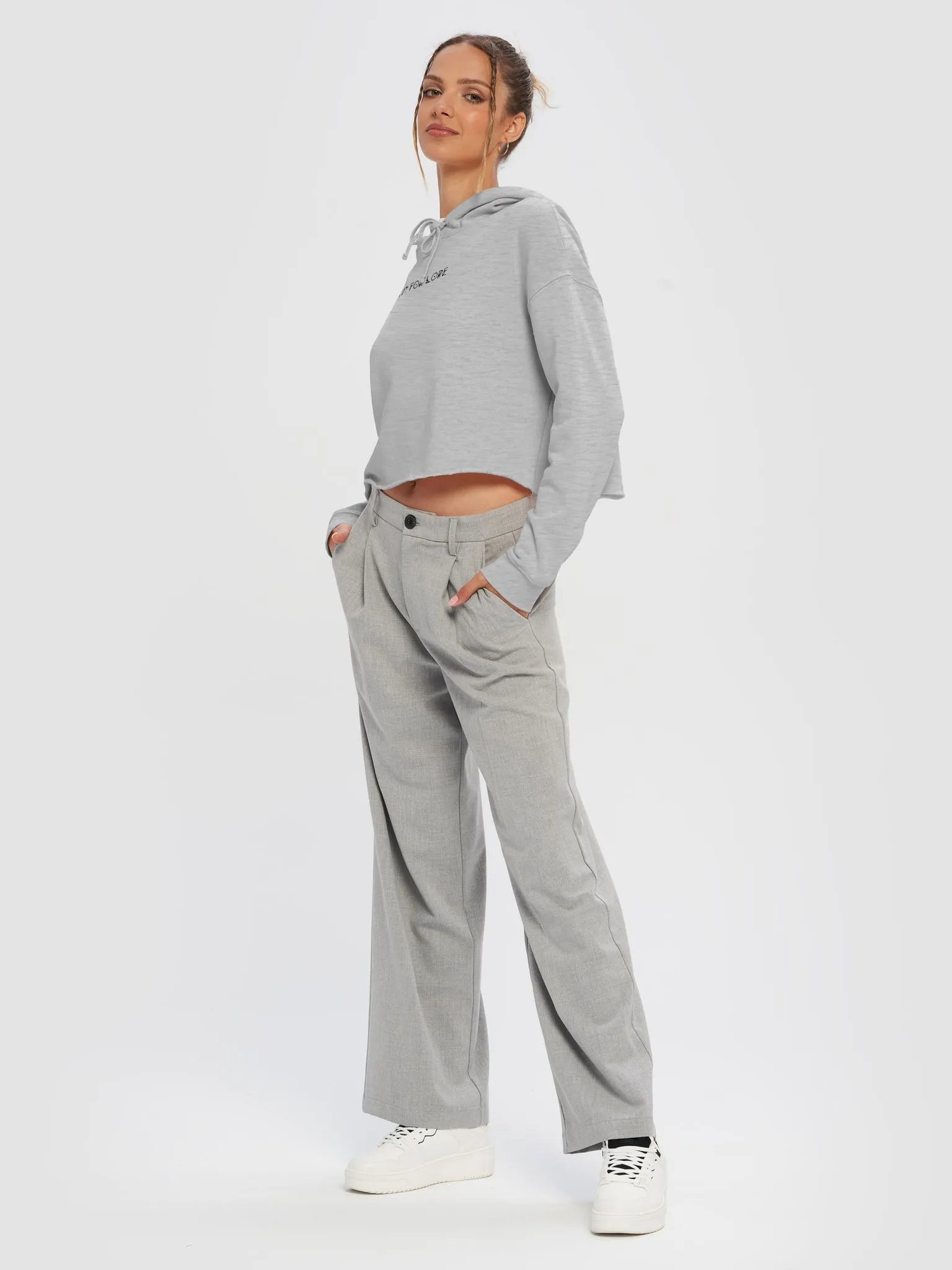 Slut for Lore Cropped Hoodie (Black) product image (3)