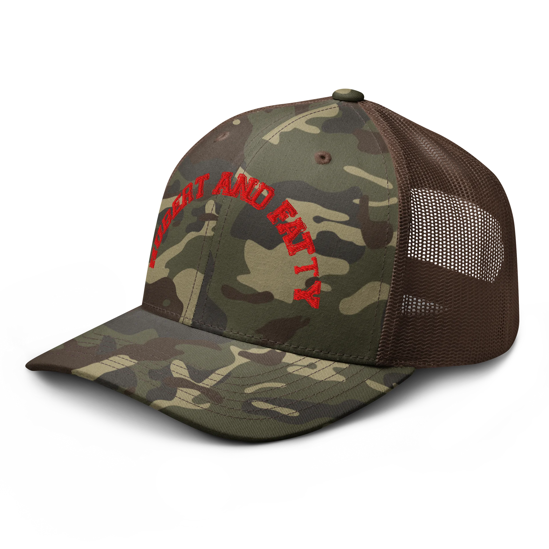 hubert and fatty embroidered camo hat product image (4)