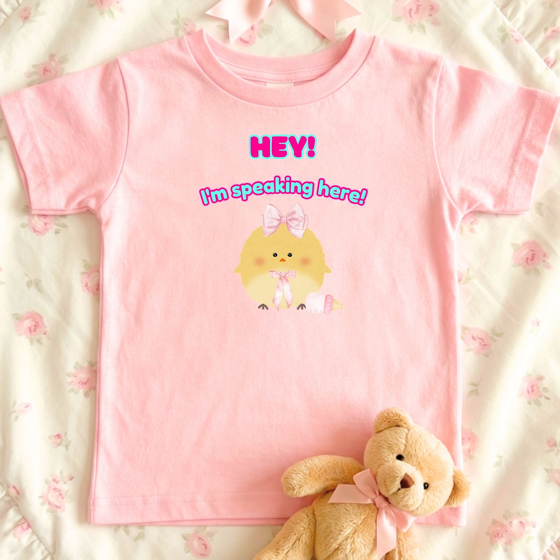 HEY! I'm speaking here!🩷Super Soft🪽T-shirt🩷 product image (1)