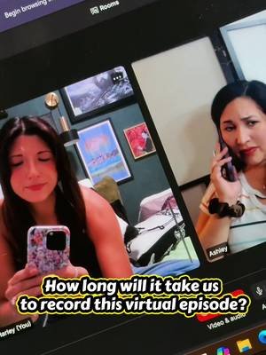 Virtually painful…will we make it?? #busywomen #podcastshow #tryingourbest #halloweenepisode 