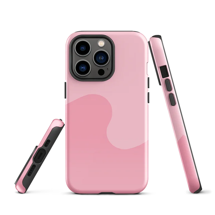 Baby Pink Minimal Wave iPhone Case product image (2)