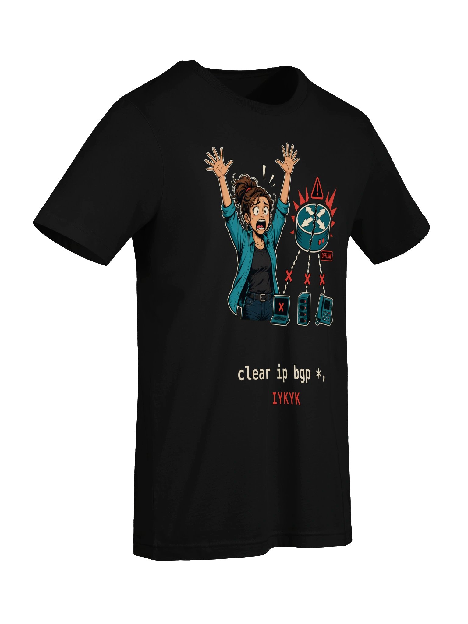 clear ip bgp * — IYKYK Tee (version 4) product image (7)