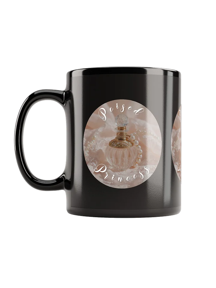 Poised Princess Perfume Trio — Black Glossy Mug product image (1)