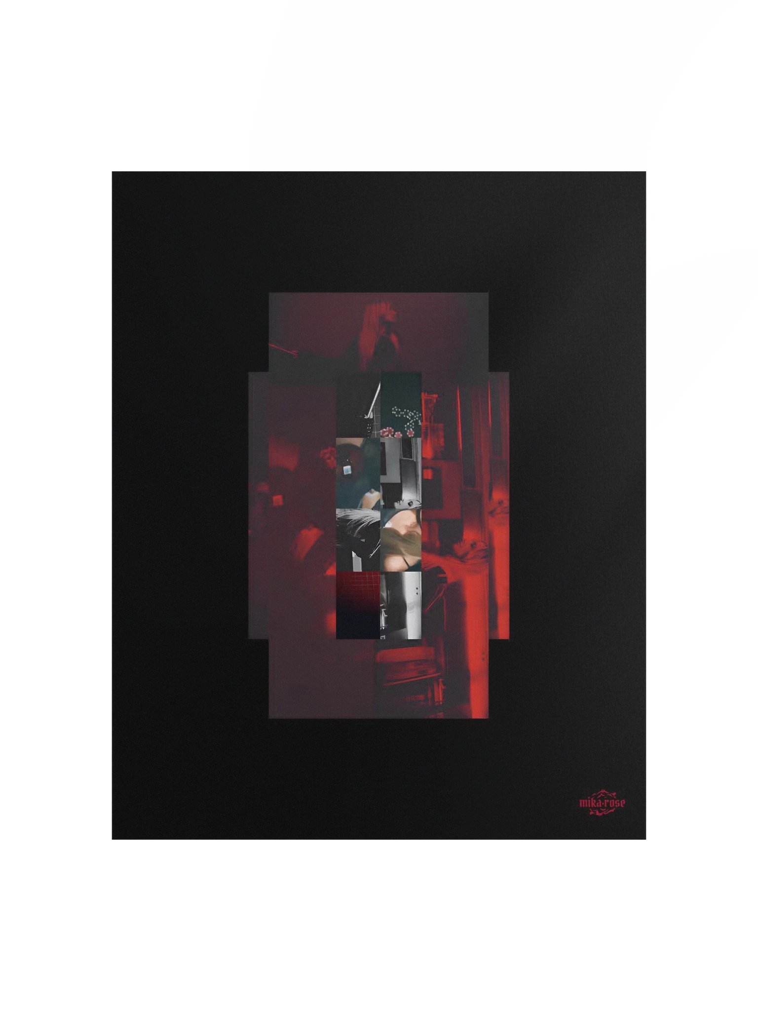 red geometry poster product image (1)