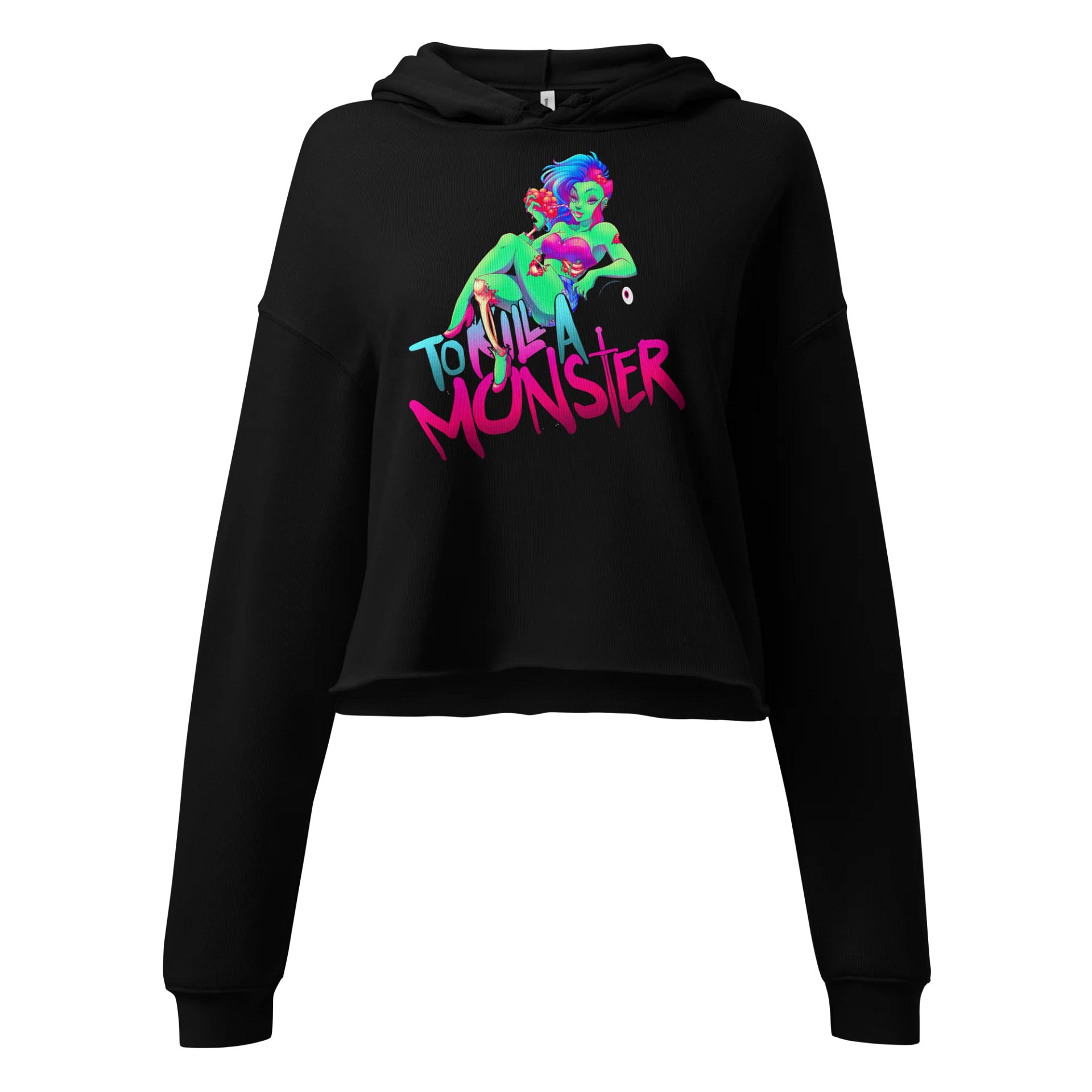 To Kill a Monster Zombie Pin-up Hooded Crop Top product image (1)