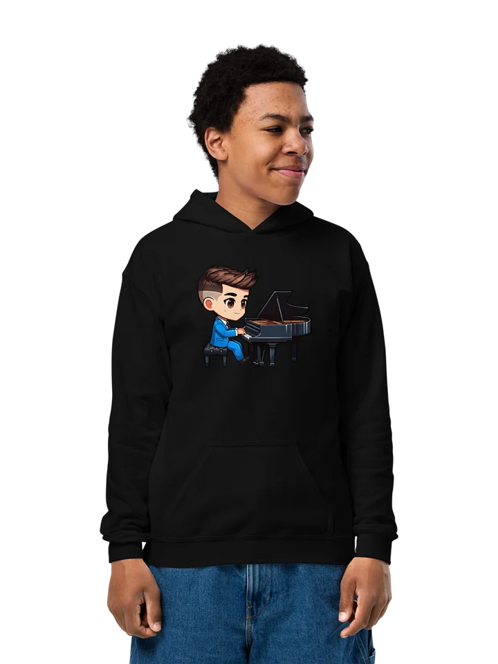 Kid Pianist Youth Hoodie product image (1)