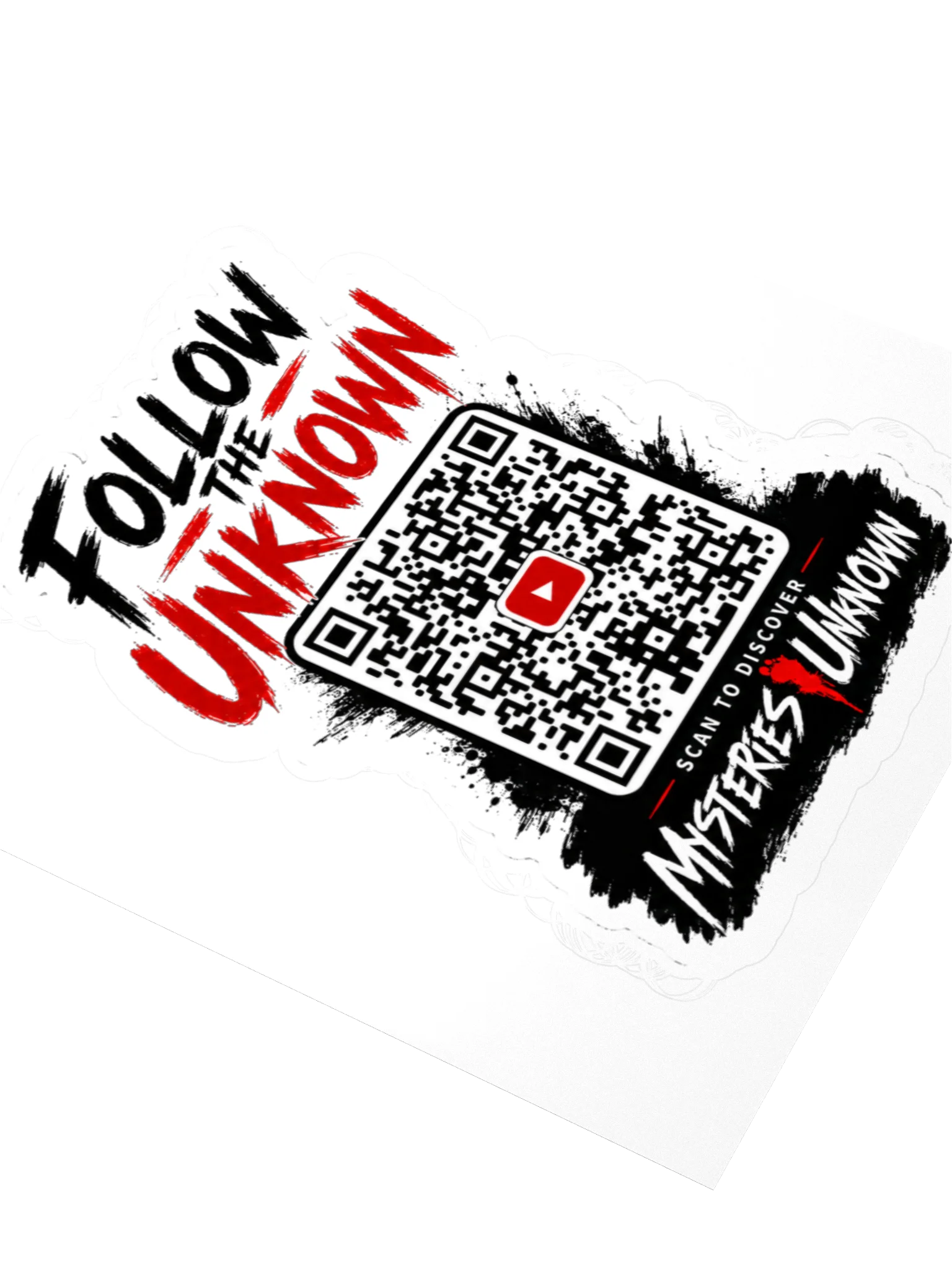 Follow the Unknown QR Code Sticker | Mysteries Unknown Podcast Sticker product image (7)