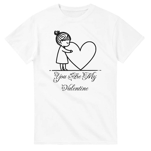 Check this out!!!!

 You Are My Valentine T-Shirt - Cute Heart Hugging Design - Perfect Gift for Her https://www.jandivision....