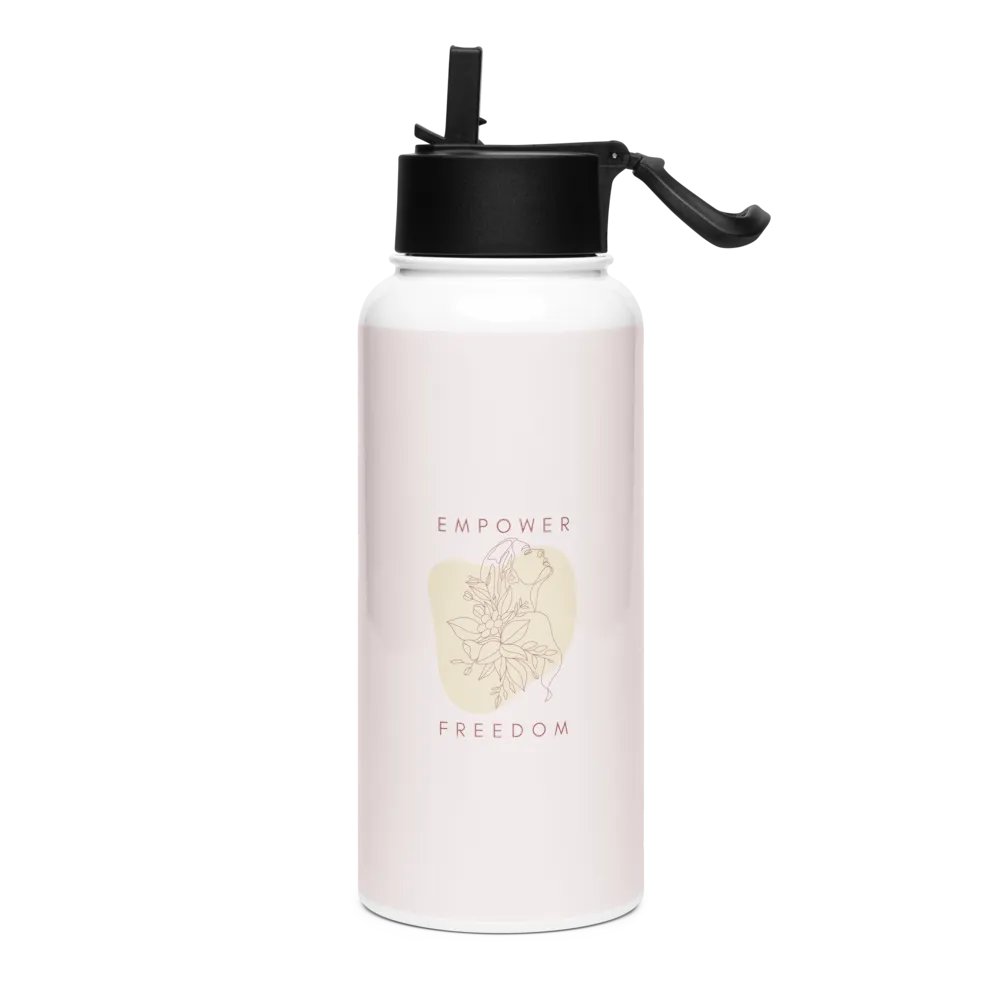 Stainless Steel Water Bottle with a Straw Lid SWFB0115 product image (1)