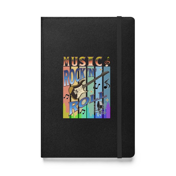 Music Rock N Roll Guitar Hardcover Journal product image (1)