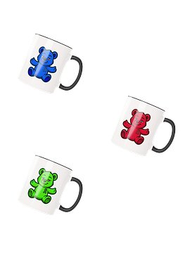 RGB Bear of Sharing Mug Set