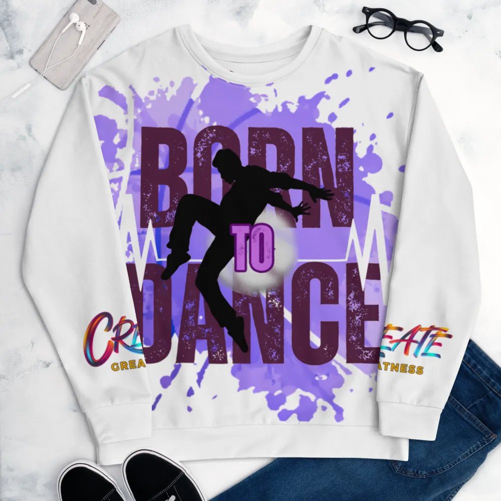 Born to Dance His Silhouette Vibrant Visionary All-Over Print Sweatshirt product image (8)