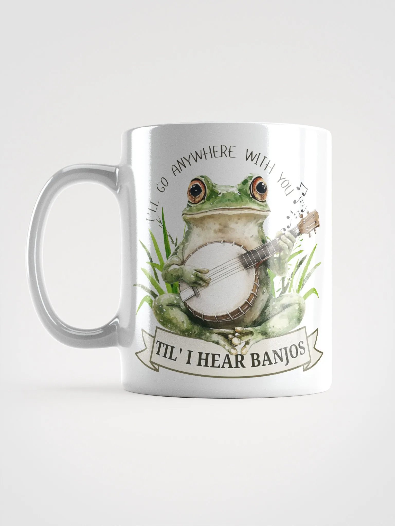 Funny Frog Banjo Mug – I'll Go Anywhere With You Til I Hear Banjos product image (16)