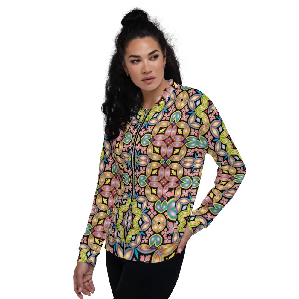 Batik Kawung Red Bomber Jacket product image (11)