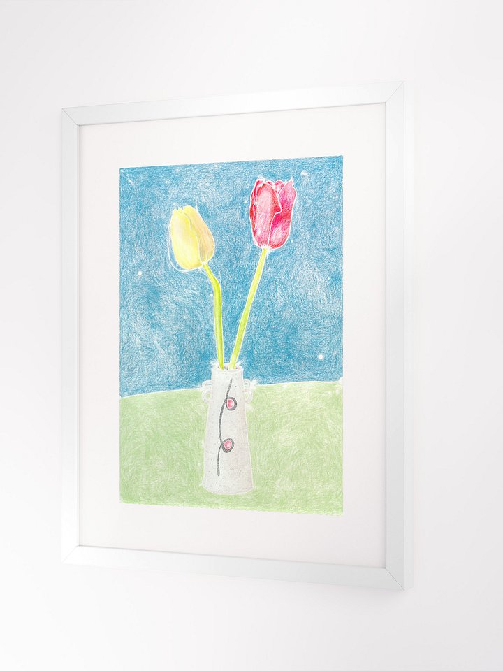 Two Tulips 03.08.12 print framed product image (2)