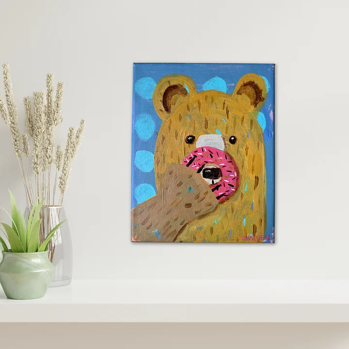 Original Painting: Crumb – The Bear of Delight product image (2)