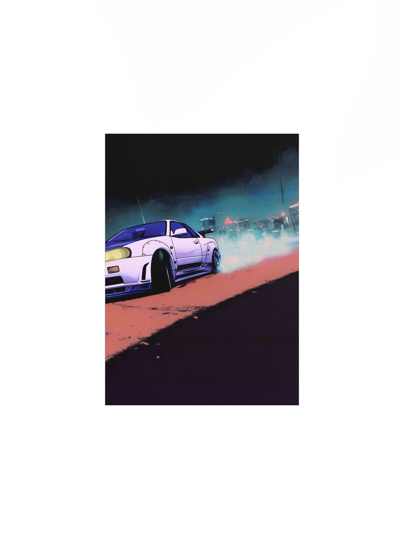 NEON DRIFT Matte Poster product image (1)