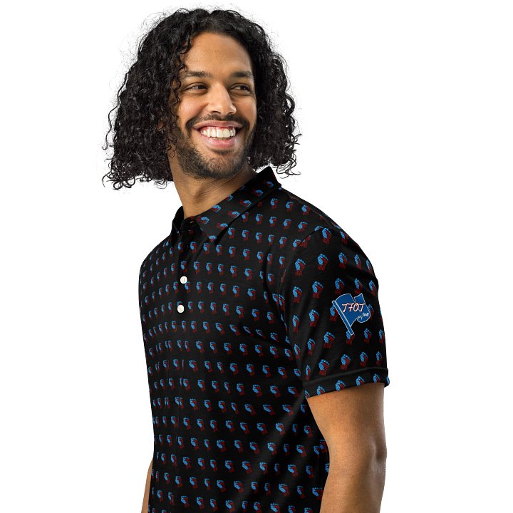 TFOT SlimFit America 1st Black Fist Polo Shirt product image (1)