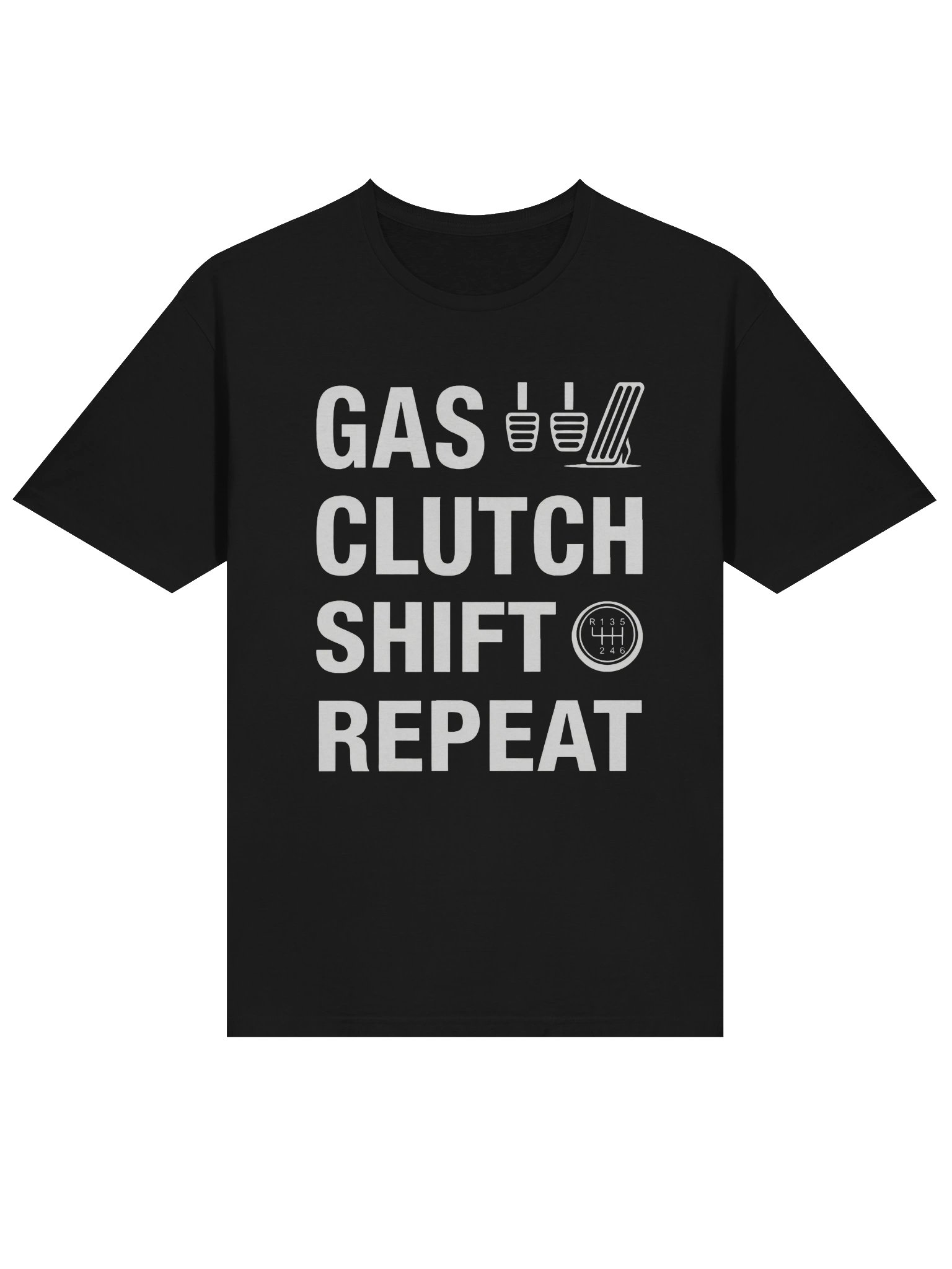 Gas Clutch Shift Repeat T-Shirt product image (3)